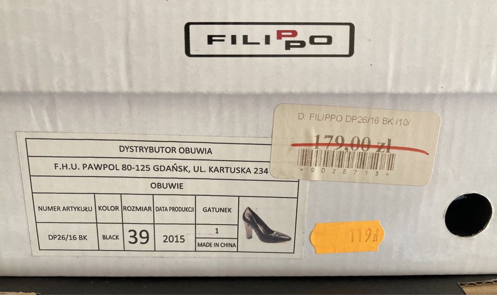 Buty FILIPPO_super stan