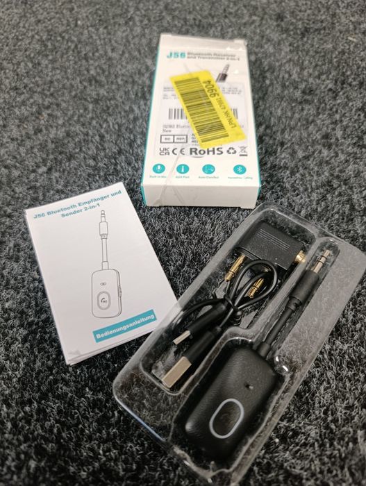 Transmiter i Odbiornik Bluetooth 5.0 J56 – 2w1 AUX |