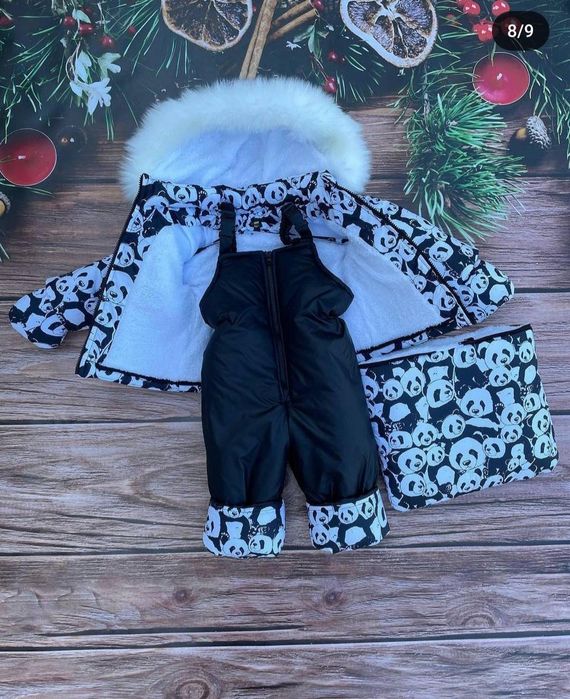 Дитячий комбінезон зимовий трійка