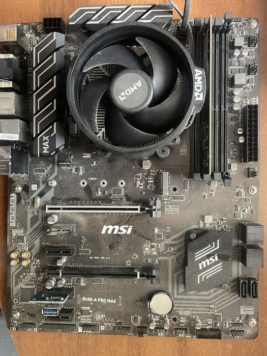 Продам материнку В-450А pro max с процессором AMD Ryzen 3