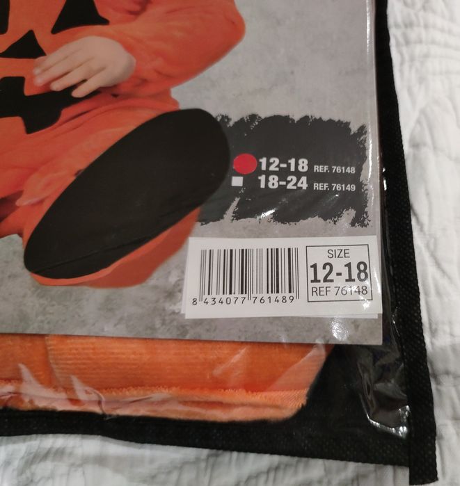 Halloween Abóbora | 12-18 M | 72-80 cm