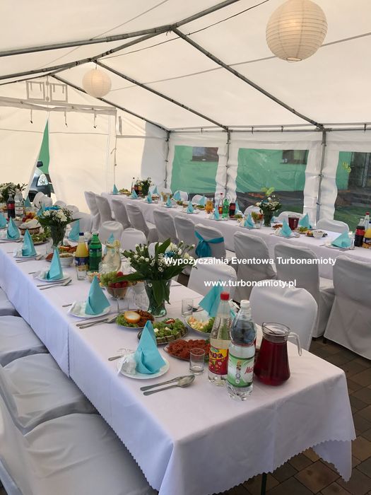 Wynajem namiotów hal namiotowych  nagrzewnic parasoli grzewczych