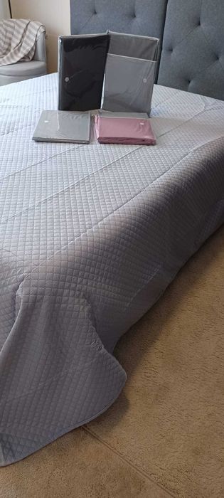 Conjunto de Cama Novo PraBella: Colcha Bouti + Jogo de Lençóis