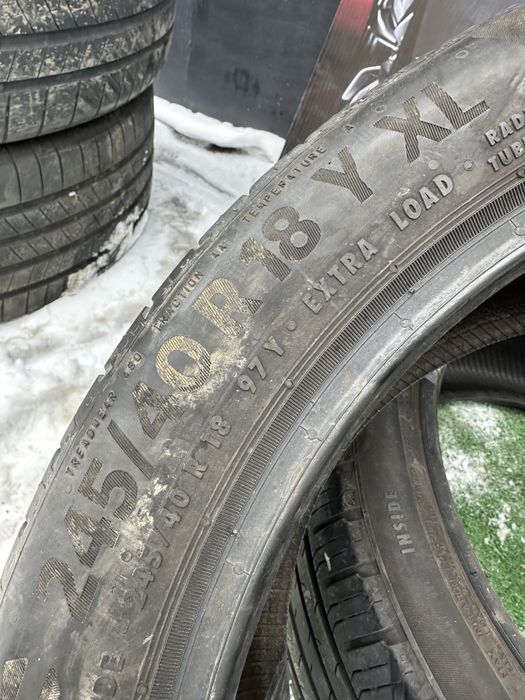 245/40 R18 Continental  EcoContact 6, 20г пара шин летних.