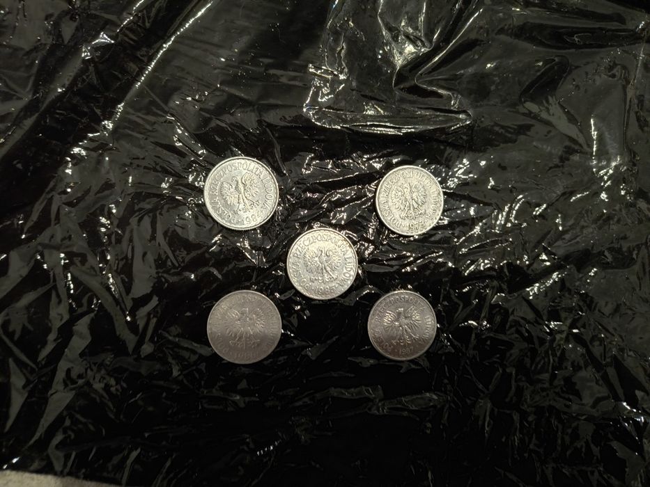 Monety 1 zł z lat od 1973 do 1987