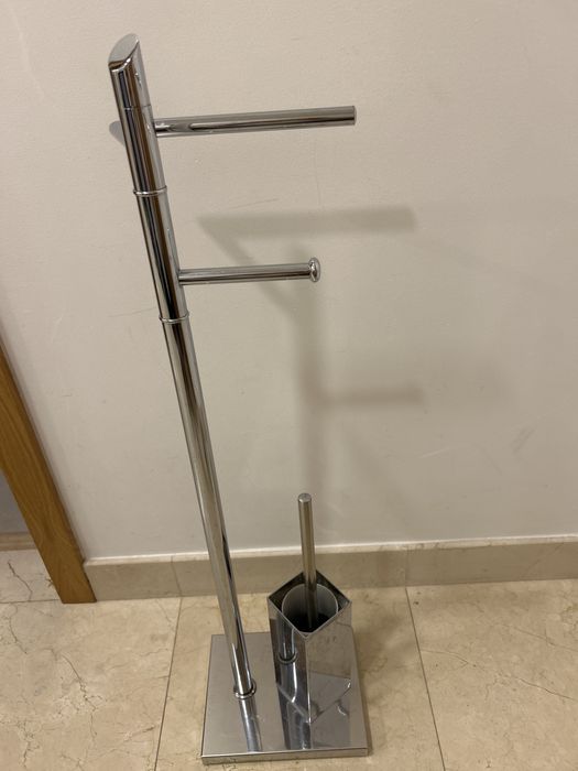 Toalheiro wc + porta rolo