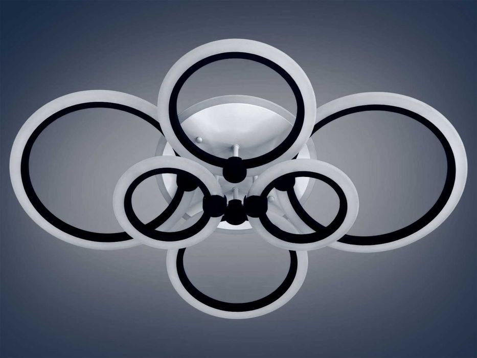 Led022/6 85Вт з підсвіткою люстра смарт лед світильник з пультом