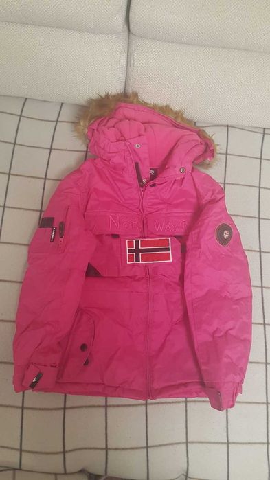 Ciepła kurtka zimowa dla dziewczynki Geographical NORWAY EU 14Y