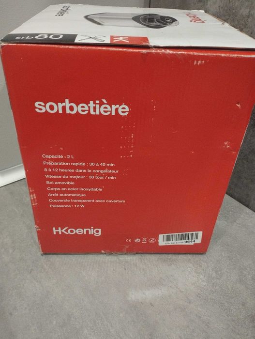 Maszyna do lodów H.KOENIG Stal nierdzewna