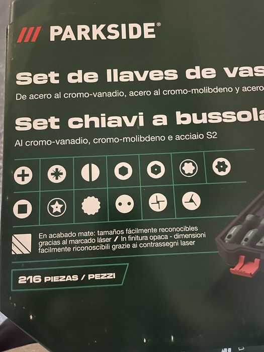 Mala Ferramentes Parkside 216 Peças