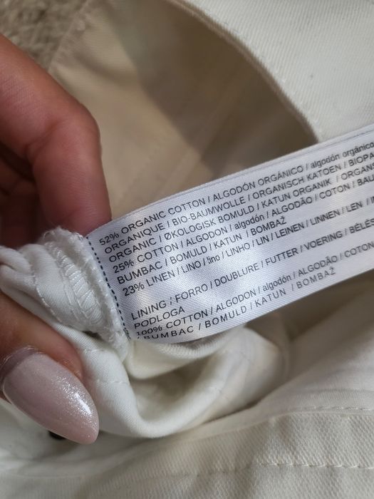 Spodnie nowe z metką szerokie nogawki dzwony wysoki stan bawełna len
