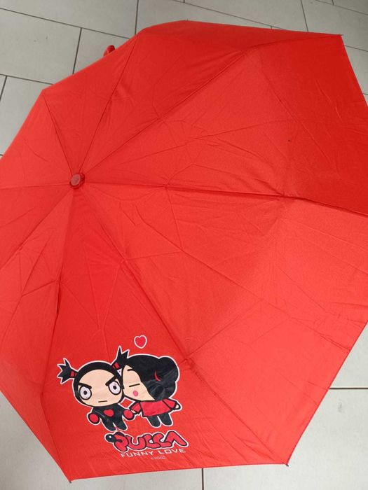 składana czerwona parasolka PUCCA parasol