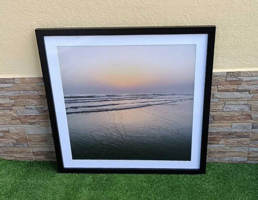 Quadro decorativo com Foto de Praia ao Final do Dia