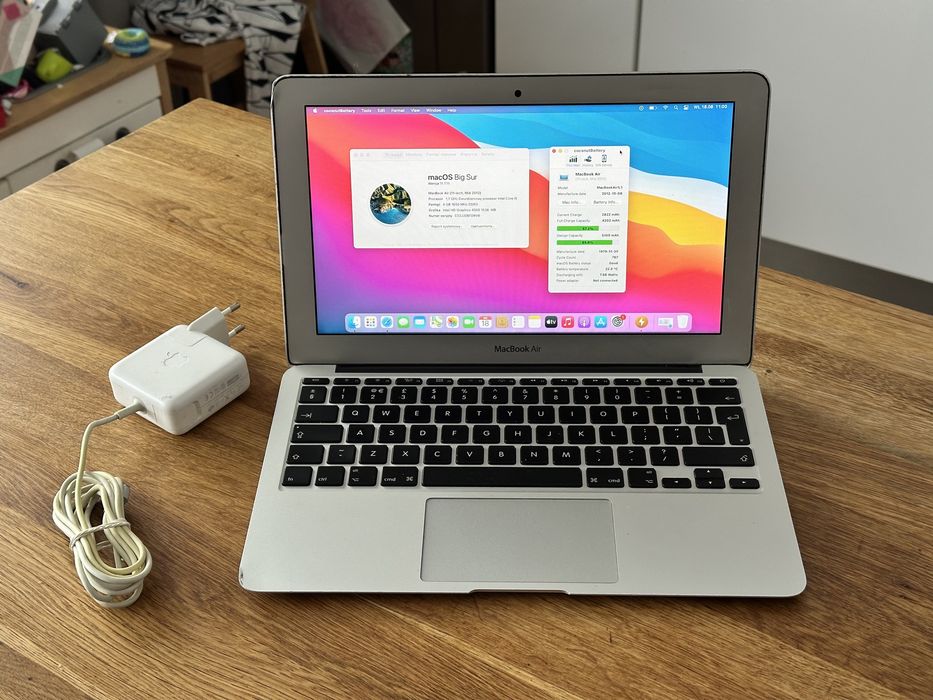 Apple MacBook Air 11” a1465  i5,bateria 90%