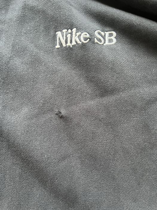 Худі Nike SB Vintage / Чорна кофта Найк СБ з вишивкою оверсайз оригінал