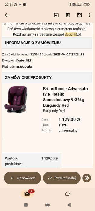Britax Romer Advansafix IV R Fotelik Samochodowy 9-36kg Burgundy Red