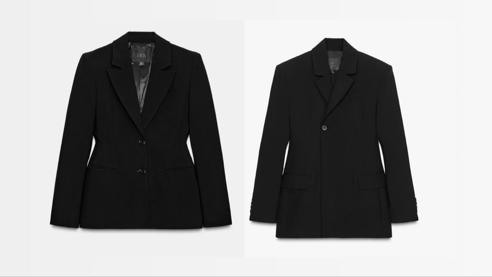 Блейзер Zara S піджак Zara чорний