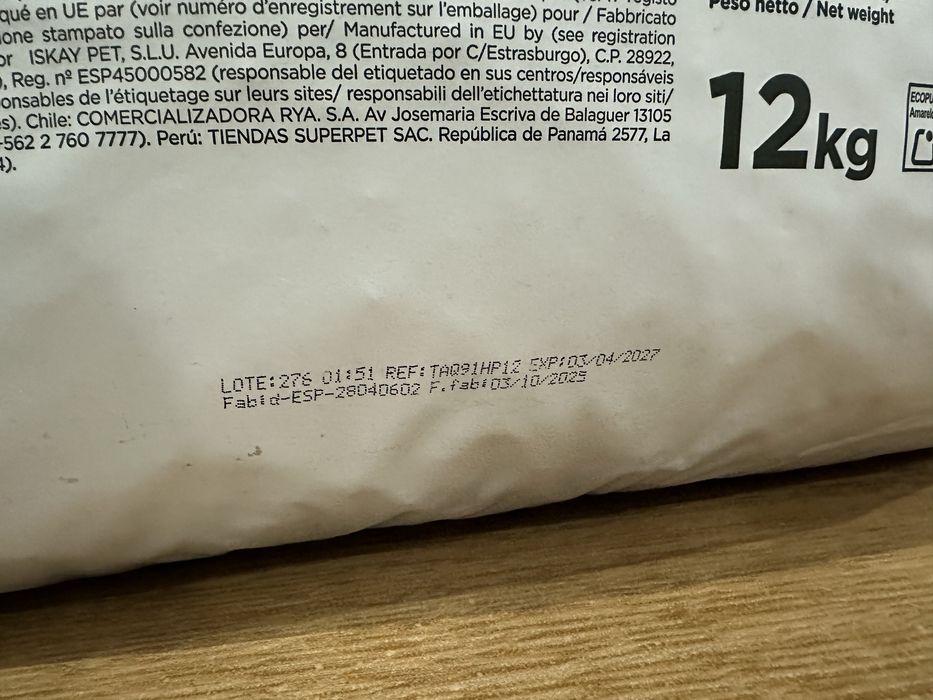 Ração hipoalergénica criadores