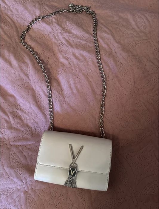 Нова сумка Mario Valentino біла, на ланцюжку