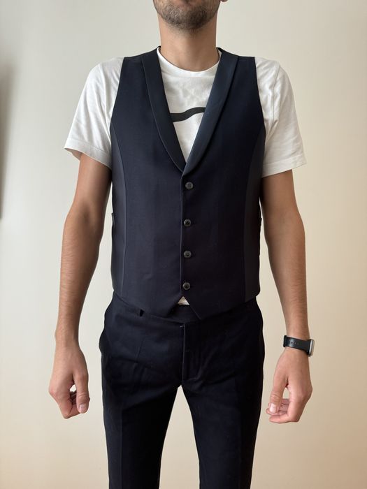 Костюм класичний чоловічий трійка синього кольору