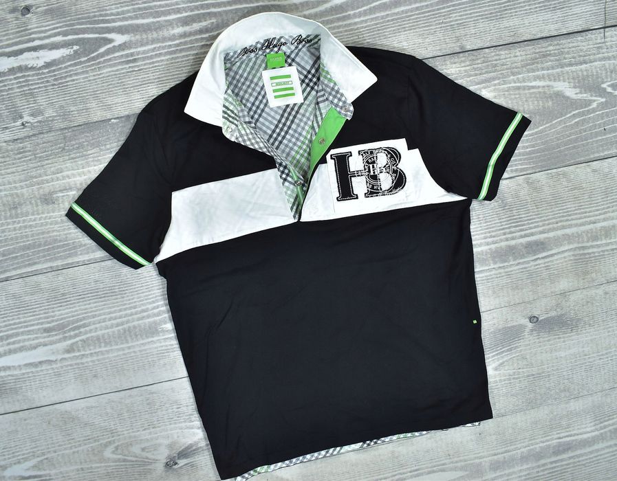 Hugo Boss Męska Czarna Koszulka Polo Regular Fit L