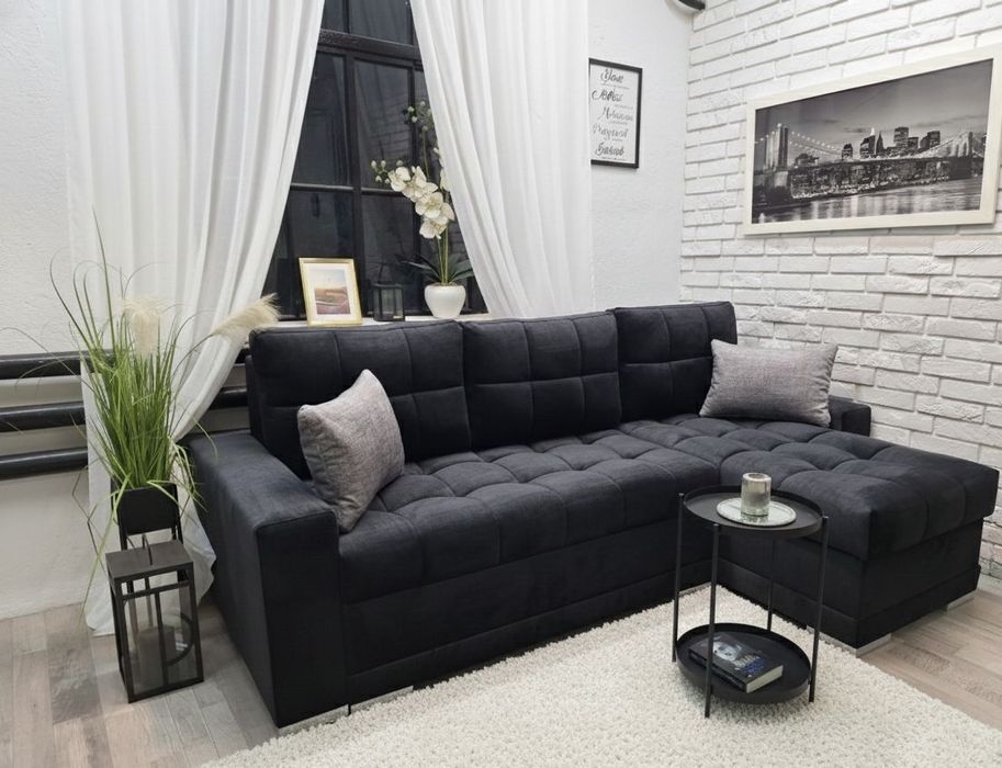 Narożnik Kleopatra sprężyny welur