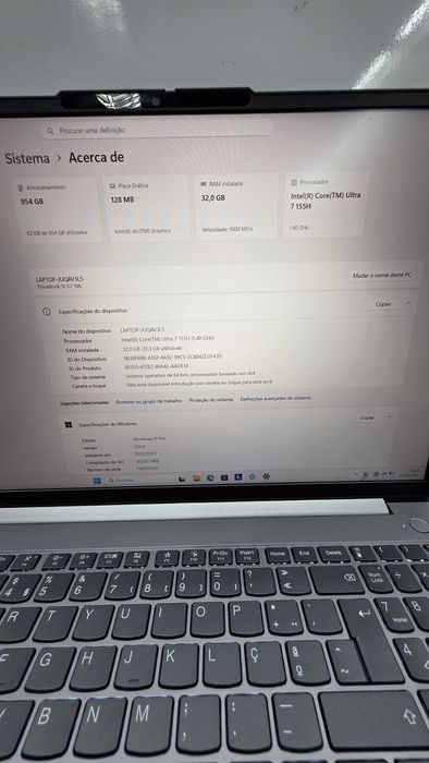 Lenovo thinkbook 16 G7 IML  32GB/1TB  ULTRA 7