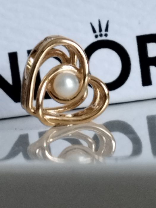 Pandora złoty 14k charms złoto 585 serce
