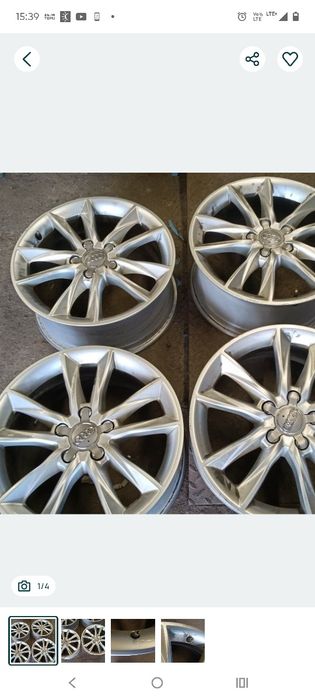 5x112 17 cali felgi aluminiowe oryginał audi 7,5 et 51