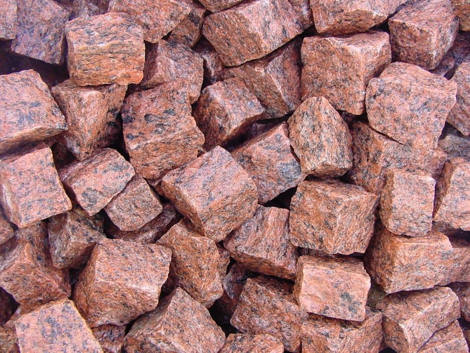 Palisada granitowa Kostka Grys granitowy Obrzeże Gabion Granit Murowy