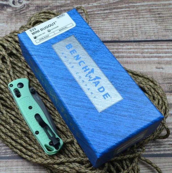 Брелок EDC фолдер Benchmade 533 Mini Bugout mint barbie