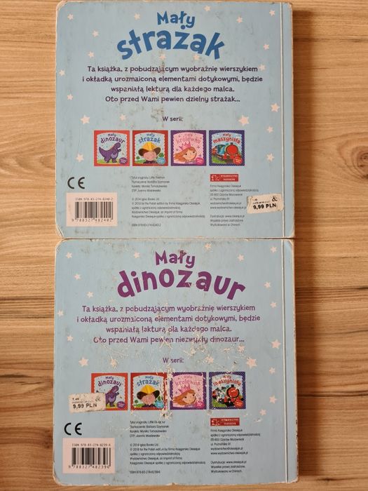 2 książeczki Mały strażak i Mały dinozaur