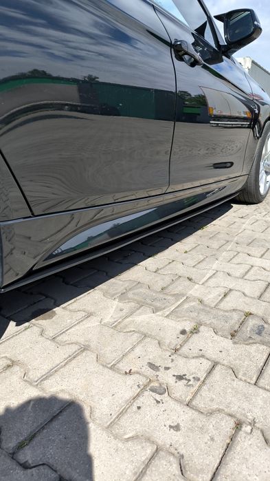 BMW F30 F31 Dokładnie Boczne progów M-performance Czarny Połysk