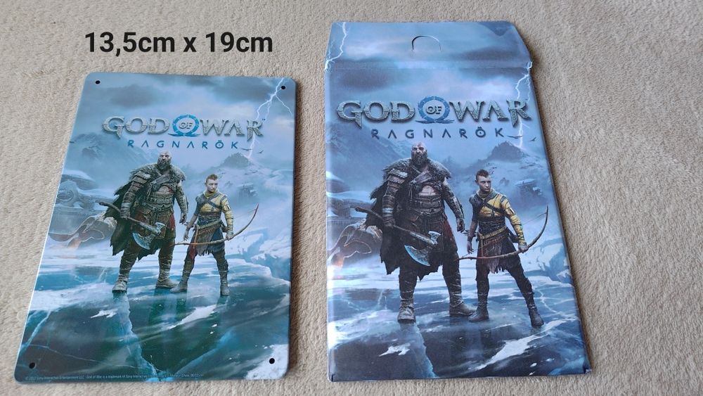 Poster metálico God of War Ragnarok NOVO Merchandising oficial