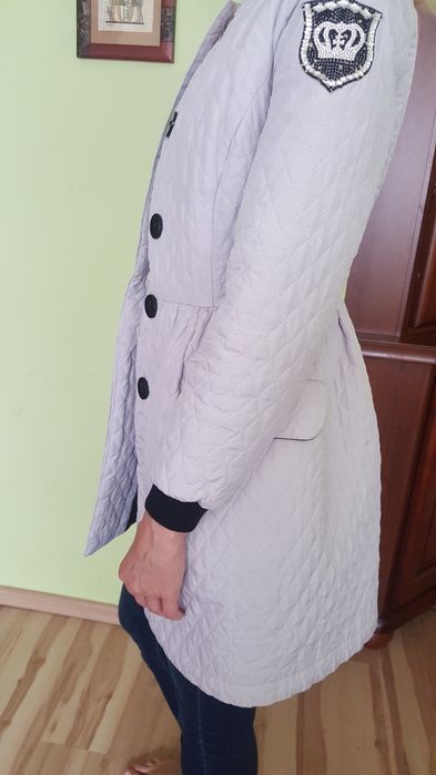 płaszczyk By o la la szary piękny XS / S