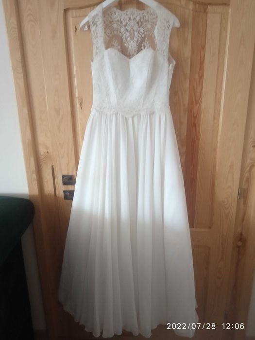 Sukienka ślubna zwiewna romantyczna super cena