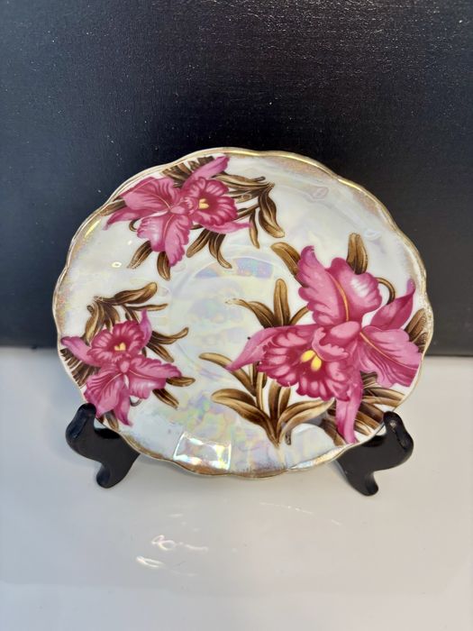 Royal Sealy China Japan – spodek z orchideami