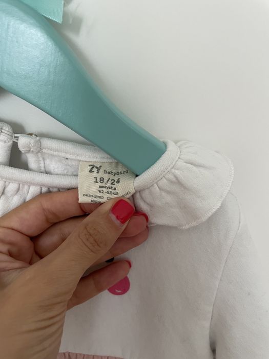 Vestido zippy amoroso, cardado. Tamanho 18-24 meses. Novo