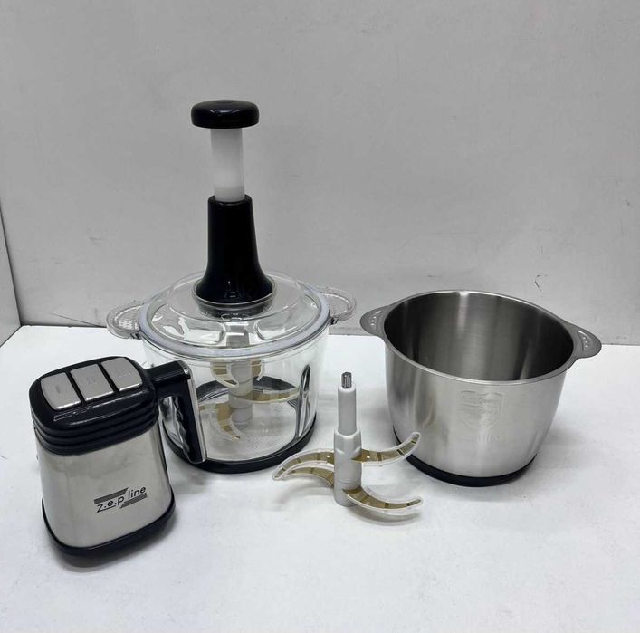 НЕМЕЦКИЙ измельчитель-блендер 6в1 с 2 чашами 3,2 литра 3000 Вт Zepline