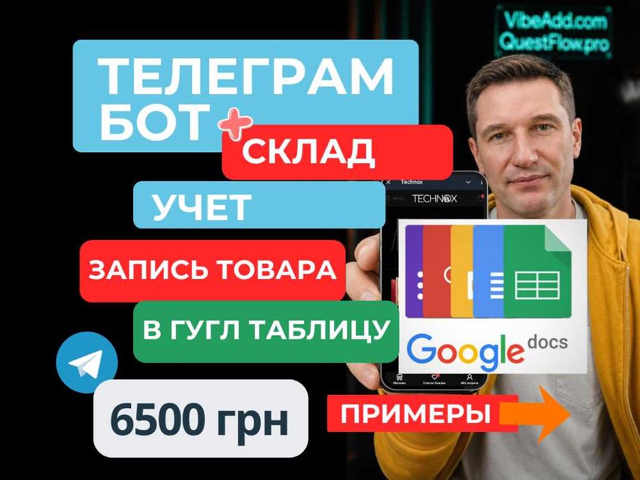 Чат бот в телеграм  запись услуг, онлайн приема заказов и доставки , учет склада, интернет магазин