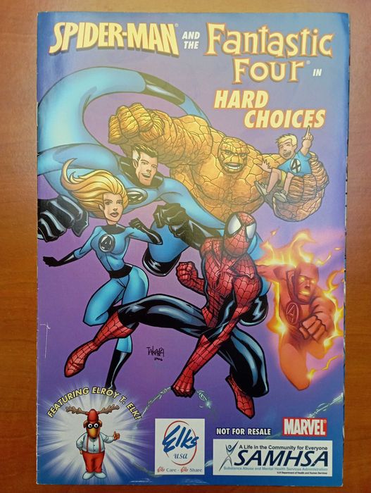 Spider-Man and the Fantastic Four in Hard Choices - Edição RARA