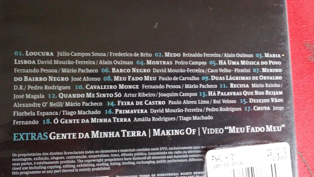 DVD Mariza - Conserto em Lisboa CD; Delfins, Caetano Veloso