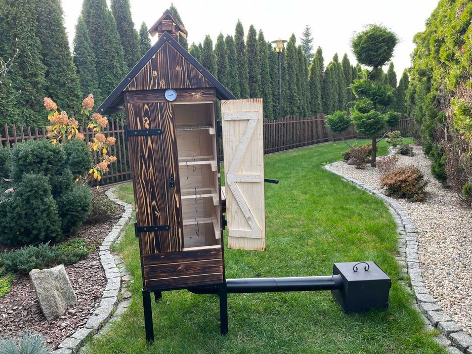 Wędzarnia ogrodowa drewniana DUŻY BIG BEN