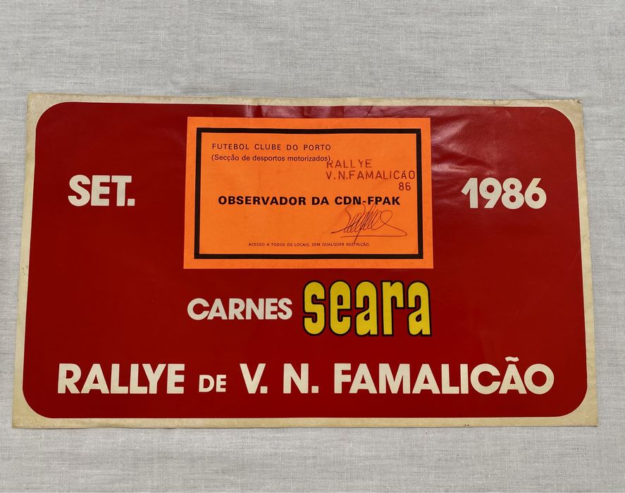Autocolantes antigos Rali Rally Mangualde Baião Famalicão Alvarinnho