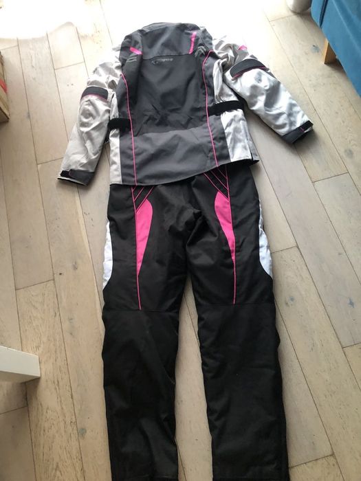 Stroj , zestaw motocyklowy damski  L/XL  ,rozowy