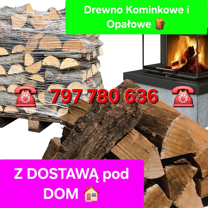 BRZOZA DĄB * Drewno Kominkowe i opałowe z DOSTAWĄ ( opał, drzewo eko)