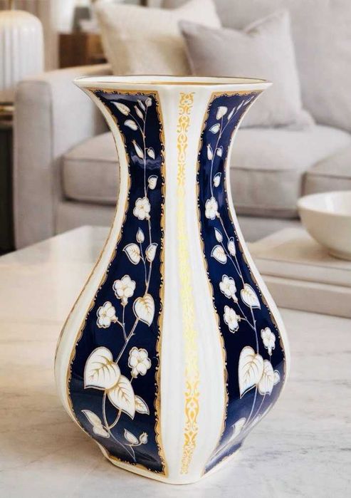 Ваза Johann Seltmann Vohenstrauss. Німечина середина XX ст echt kobalt