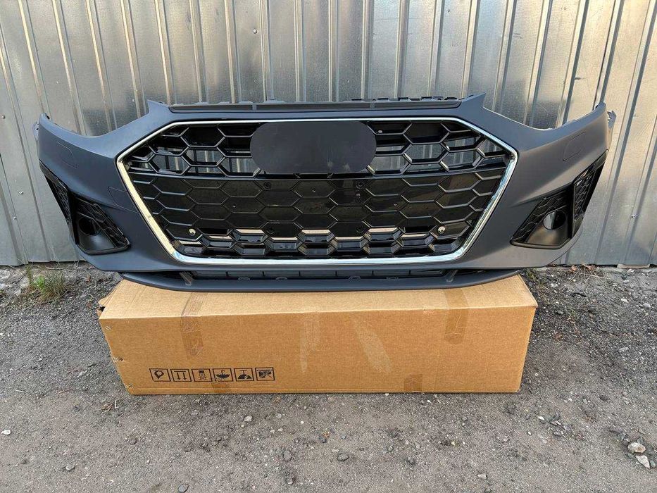 Бампер передній A4 S4 B9 S-line рестайлінг в зборі