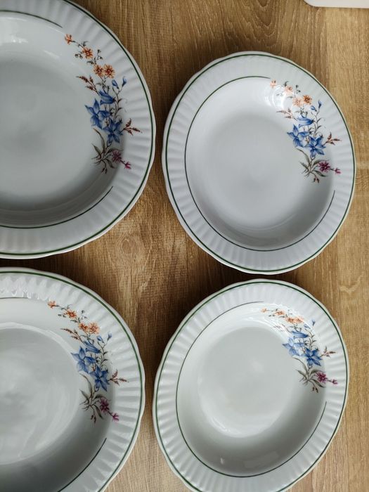Włocławek talerze głębokie porcelana PRL