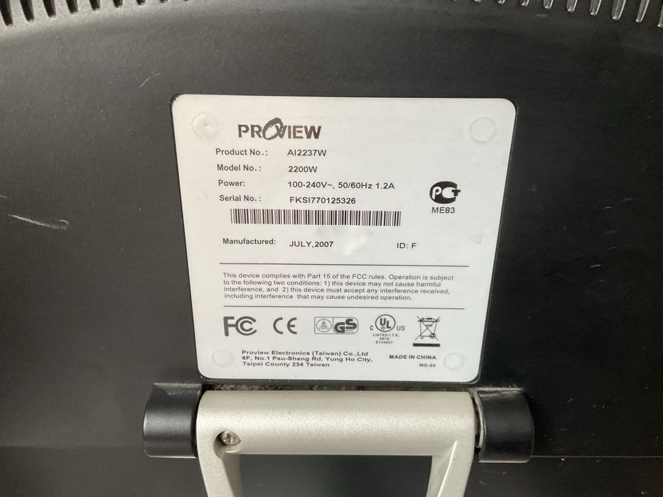 Монітор 22" Proview AI2237W